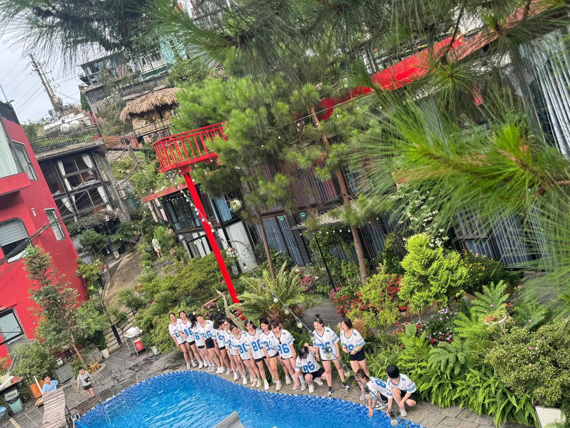 Bach Xanh House. Triangle Bungalow Tam Ðảo Eksteriør bilde